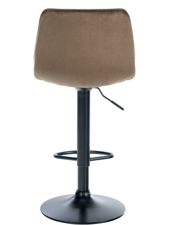 Taburete de bar Lex terciopelo, marrón