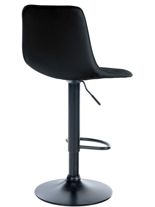 Taburete de bar Lex piel sintética, negro