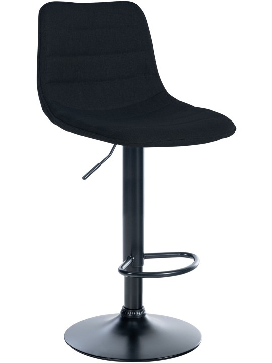 Taburete de bar Lex tela, negro