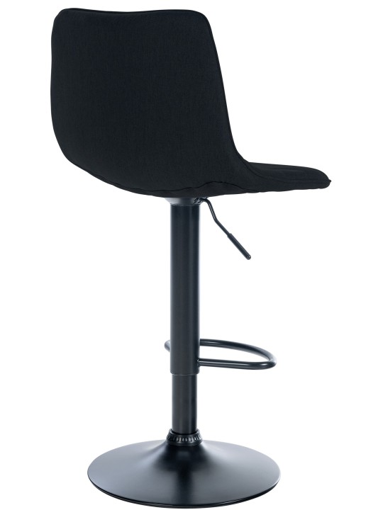 Taburete de bar Lex tela, negro