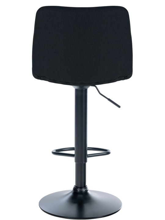 Taburete de bar Lex tela, negro
