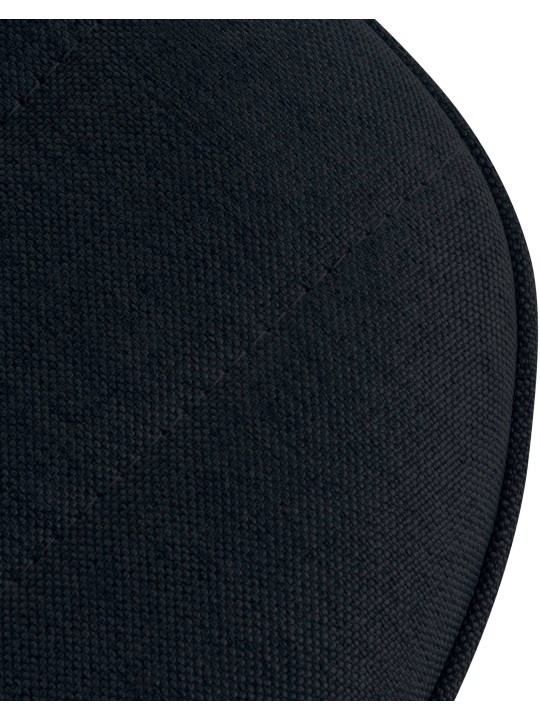 Taburete de bar Lex tela, negro