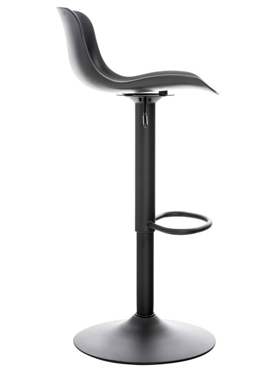 Juego de 4 taburetes de bar Almada, negro