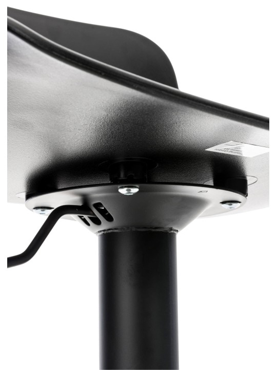 Juego de 4 taburetes de bar Almada, negro