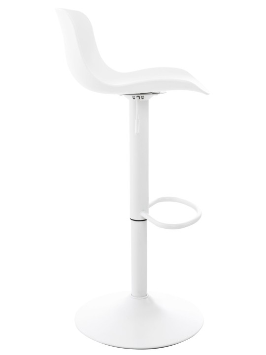 Juego de 4 taburetes de bar Almada, blanco Juego de 4 taburetes de bar Almada, blanco