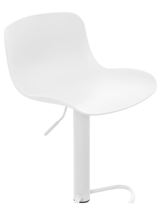 Juego de 4 taburetes de bar Almada, blanco Juego de 4 taburetes de bar Almada, blanco