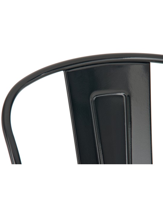 Juego de 4 taburetes de bar Aiden, negro