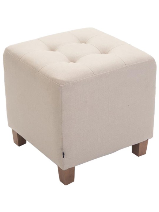 Juego de 2 taburetes Pharaoh, luz antigua, crema