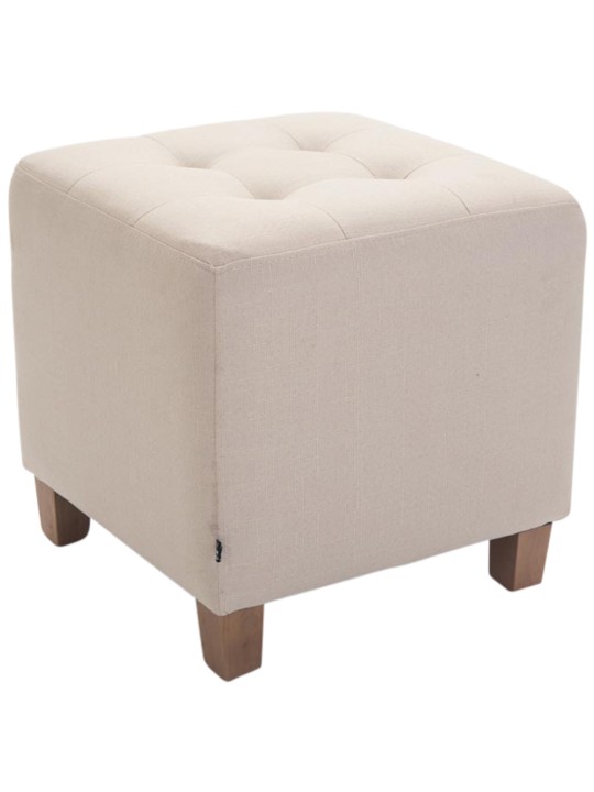 Juego de 2 taburetes Pharaoh, luz antigua, crema