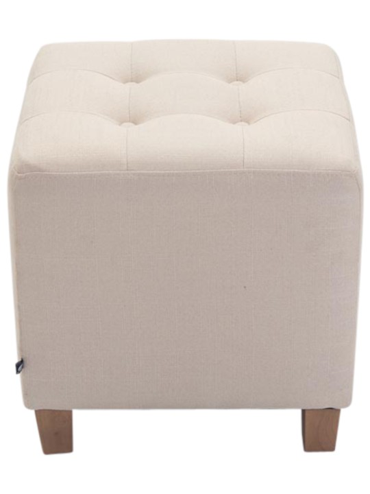 Juego de 2 taburetes Pharaoh, luz antigua, crema