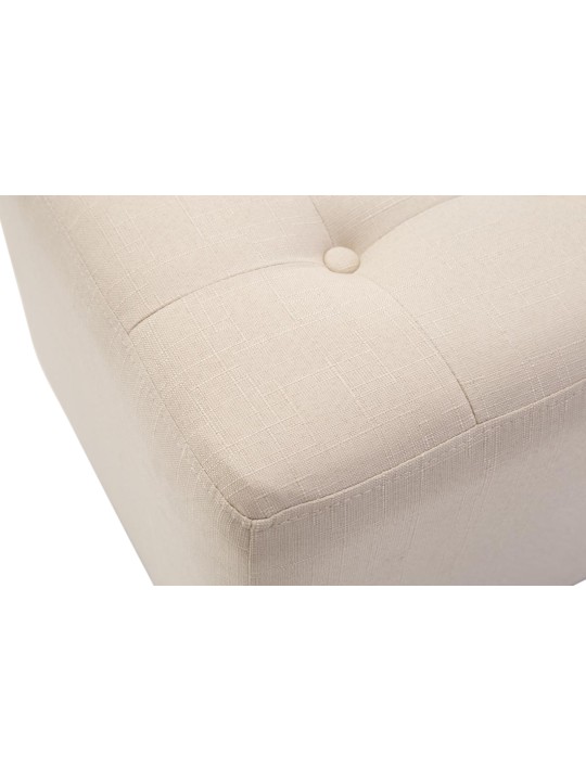 Juego de 2 taburetes Pharaoh, luz antigua, crema