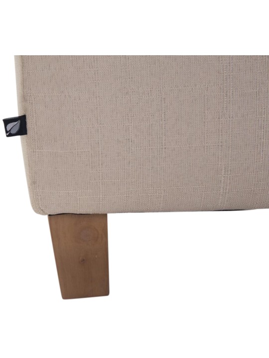 Juego de 2 taburetes Pharaoh, luz antigua, crema