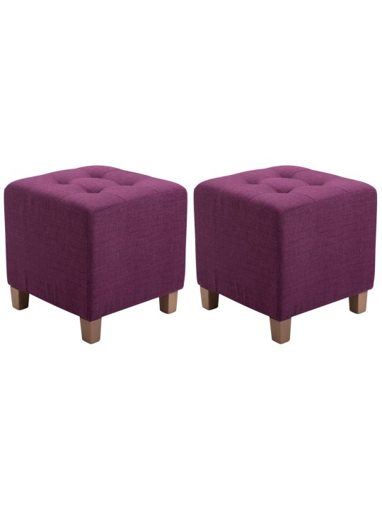 Juego de 2 taburetes Pharaoh, luz antigua, lila Juego de 2 taburetes Pharaoh, luz antigua, lila