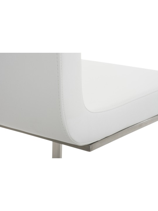 Juego de 2 sillas de comedor Belfort, blanco