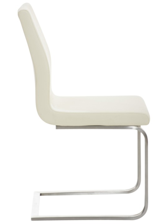 Juego de 2 sillas de comedor Belfort, crema