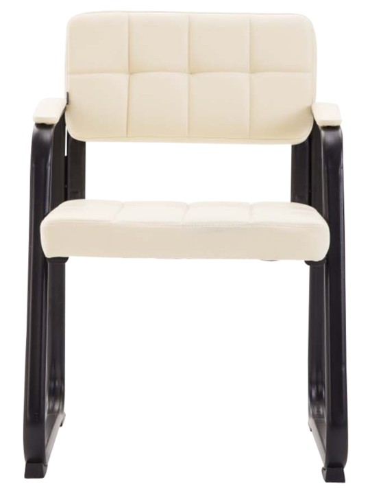 Juego de 2 sillas para visitas Canada B piel sintética, crema Juego de 2 sillas para visitas Canada B piel sintética, crema