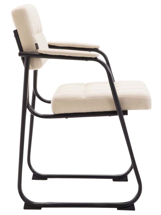 Juego de 2 sillas para visitas Canada B piel sintética, crema Juego de 2 sillas para visitas Canada B piel sintética, crema