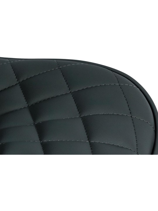 Taburete de bar Minosa piel sintética, negro