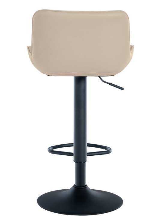 Taburete de bar Minosa piel sintética, crema
