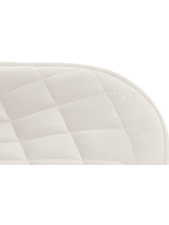 Taburete de bar Minosa terciopelo, crema