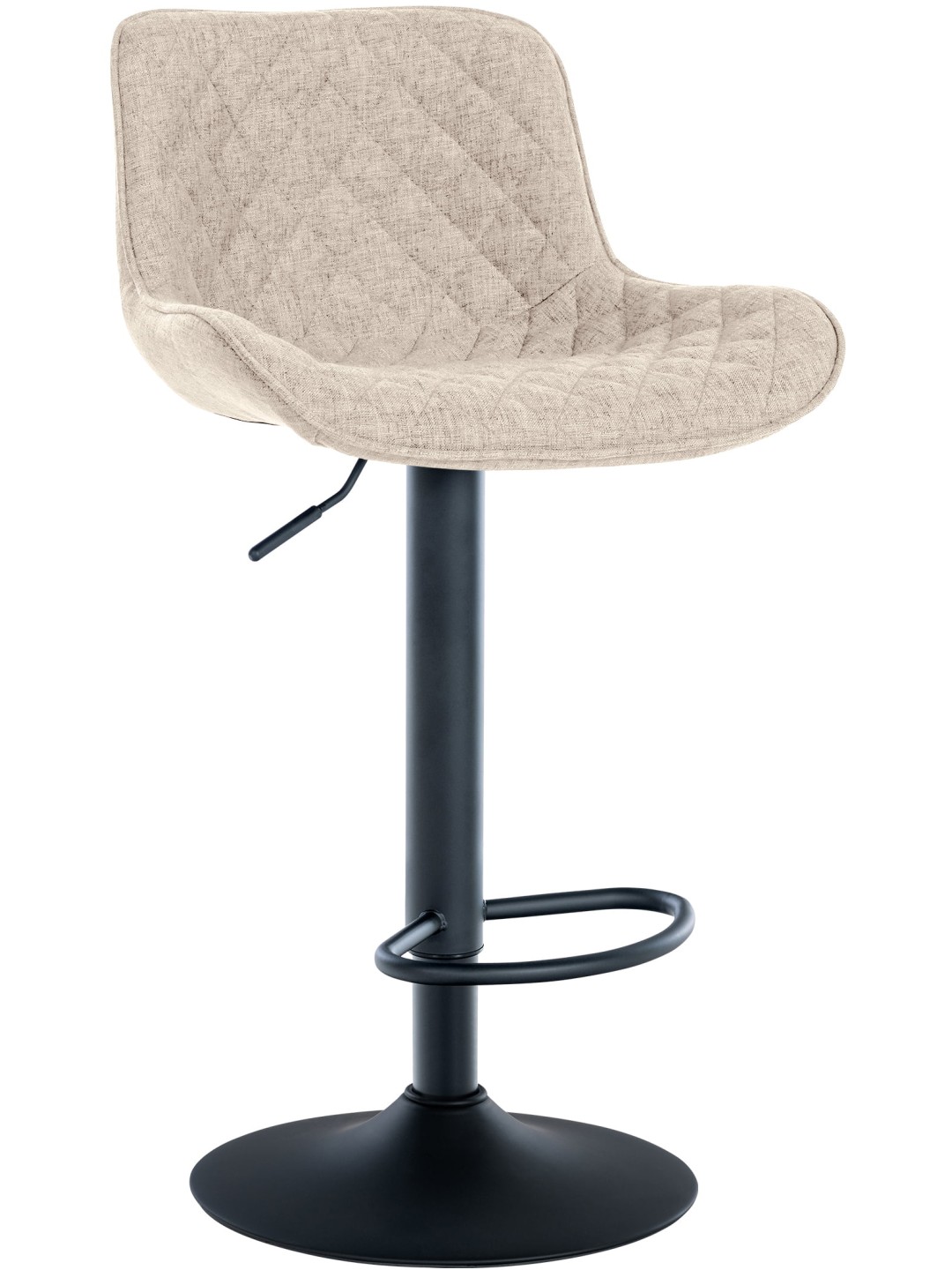 Taburete de bar tela Minosa, taupe