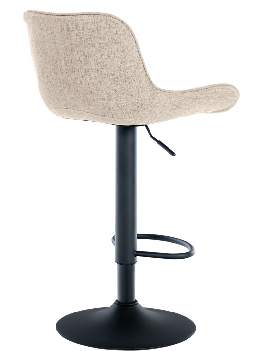Taburete de bar tela Minosa, taupe