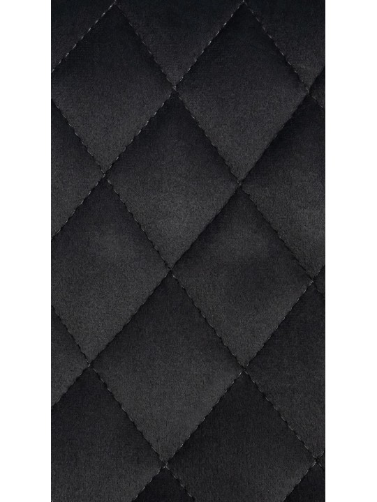 Juego de 2 taburetes de bar Minosa terciopelo, negro