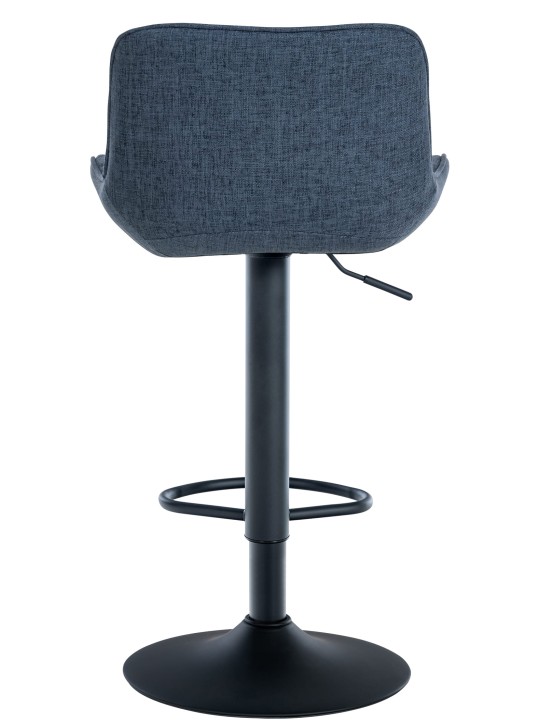 Juego de 2 taburetes de bar tela Minosa, azul