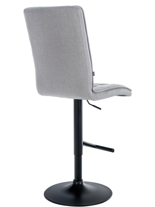 Taburete de bar Peking V2 tela, gris claro