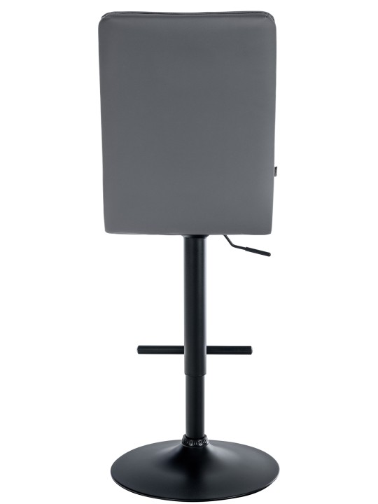 Taburete de bar Pekín V2 cuero artificial, gris Taburete de bar Pekín V2 cuero artificial, gris