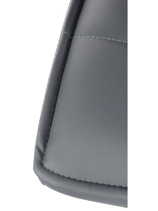 Taburete de bar Pekín V2 cuero artificial, gris Taburete de bar Pekín V2 cuero artificial, gris