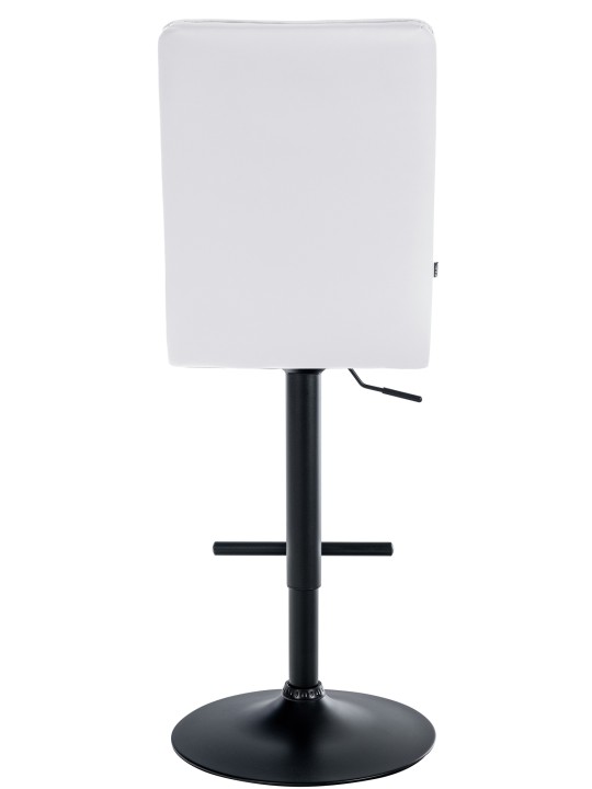 Taburete de bar Pekín V2 cuero artificial, blanco