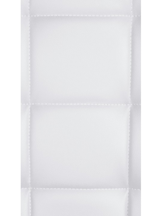 Taburete de bar Pekín V2 cuero artificial, blanco