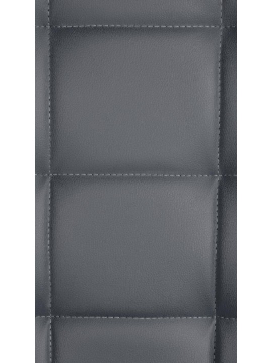 Taburete de bar Peking V2 polipiel cromado, gris