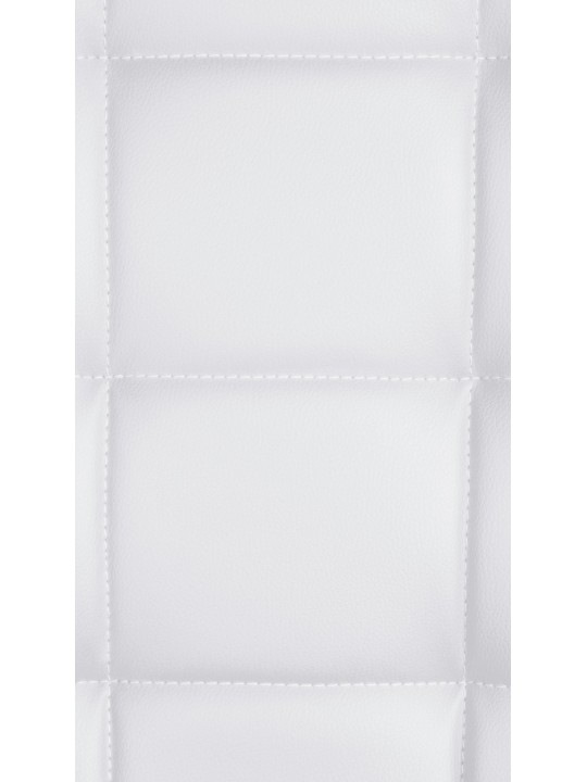 Taburete de bar Peking V2 polipiel cromado, blanco Taburete de bar Peking V2 polipiel cromado, blanco