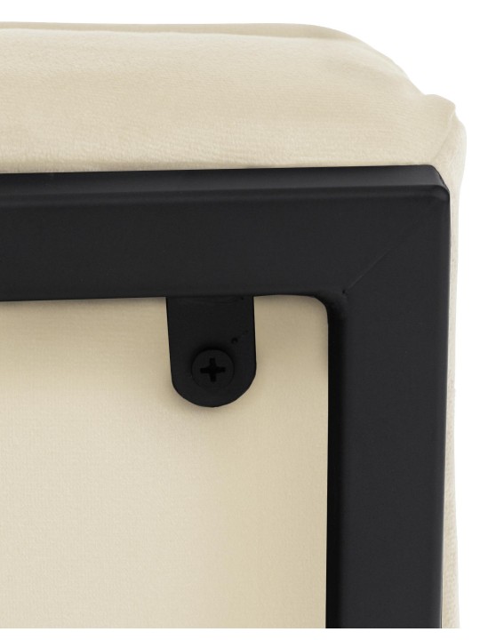 Tumbona Avon terciopelo, crema Tumbona Avon terciopelo, crema