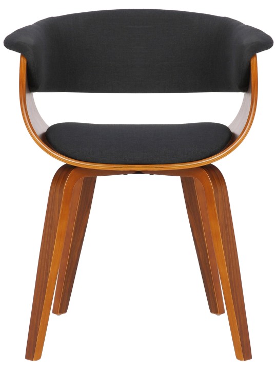 Silla Bruce tela nogal, negro Silla Bruce tela nogal, negro