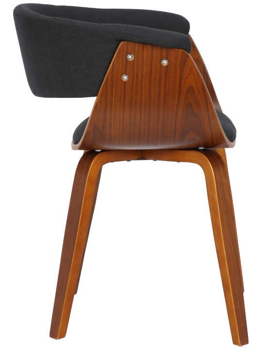 Silla Bruce tela nogal, negro Silla Bruce tela nogal, negro