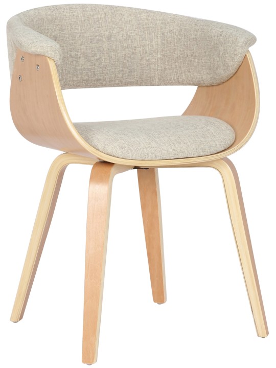 Silla Bruce tela natural, crema Silla Bruce tela natural, crema