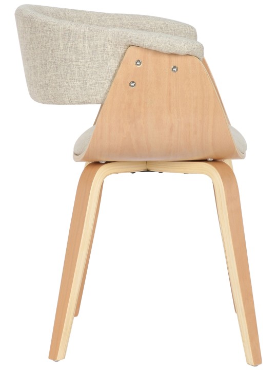 Silla Bruce tela natural, crema Silla Bruce tela natural, crema