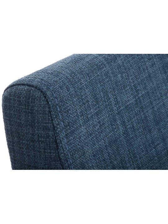 Juego de 2 sillas de comedor tela Colmar, azul