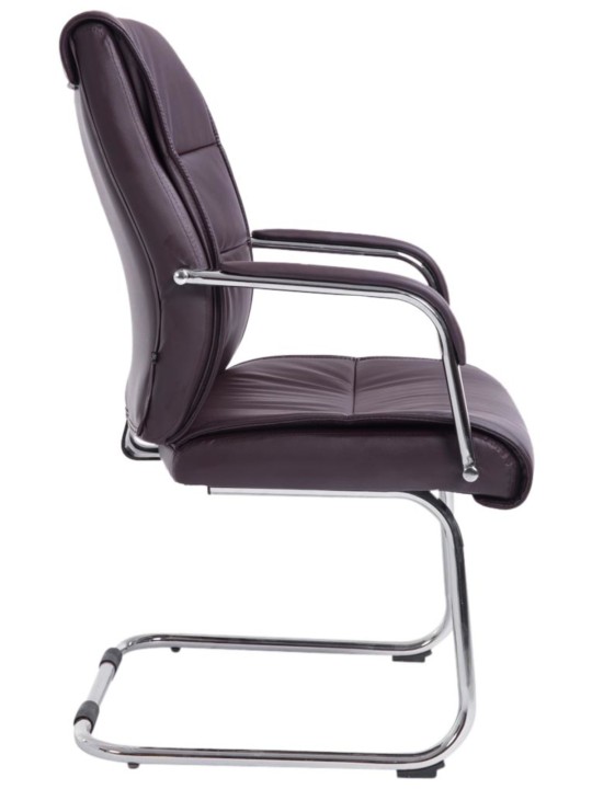 Juego de 2 sillas de visita Sievert, marrón Juego de 2 sillas de visita Sievert, marrón