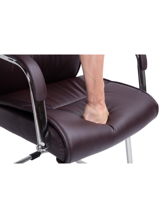 Juego de 2 sillas de visita Sievert, marrón Juego de 2 sillas de visita Sievert, marrón