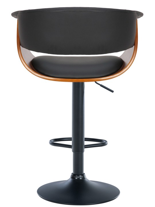 Taburete de bar Vestal piel sintética, nogal/negro Taburete de bar Vestal piel sintética, nogal/negro