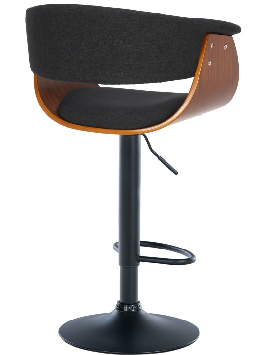 Taburete de bar Vestal tela, nogal/negro Taburete de bar Vestal tela, nogal/negro