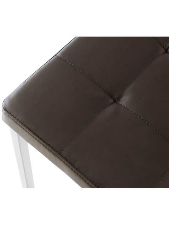 Juego de 2 taburetes Barci, marrón