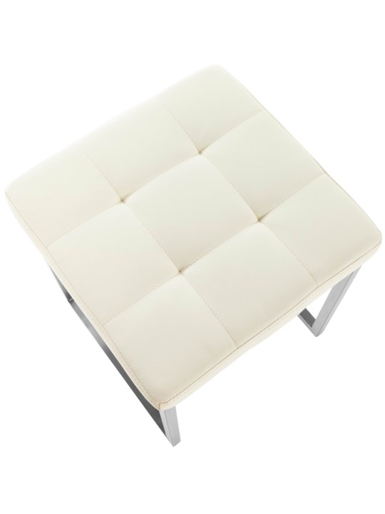 Juego de 2 taburetes Barci, crema