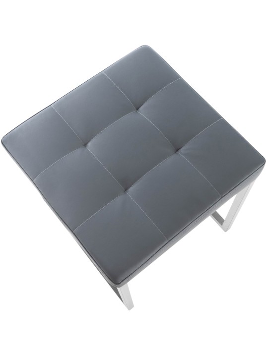 Juego de 2 taburetes Barci, gris