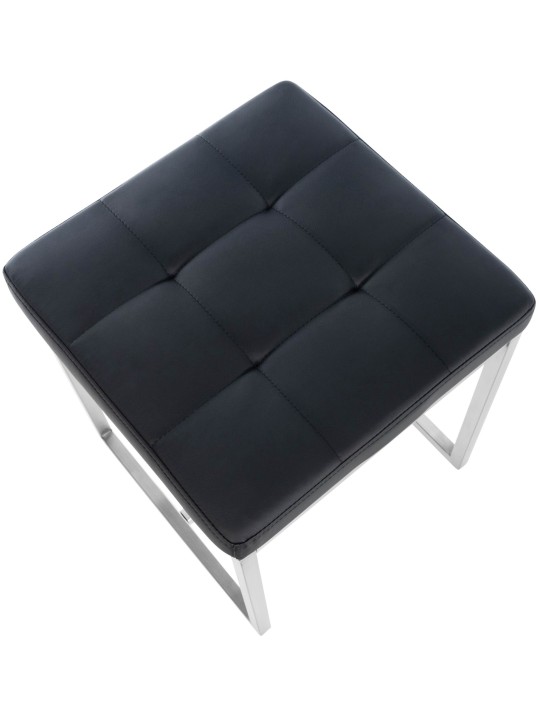 Juego de 2 taburetes Barci, negro