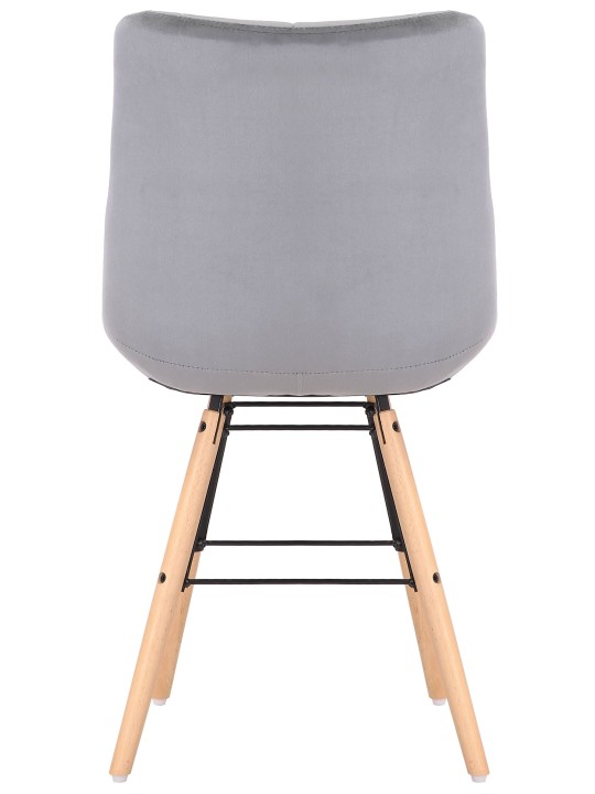 Silla Leni terciopelo, gris